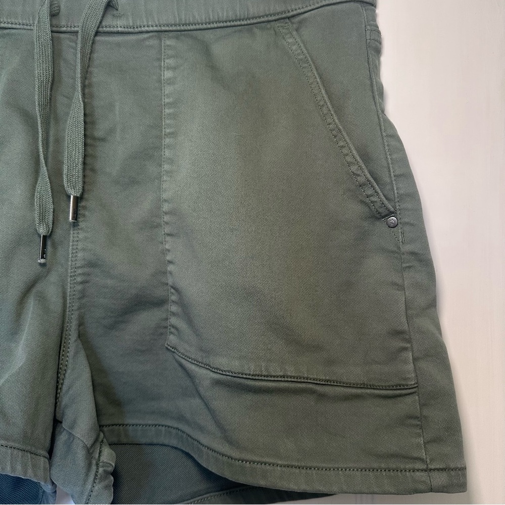Olive Green Athletic Shorts for Women - Picture 3 of 7